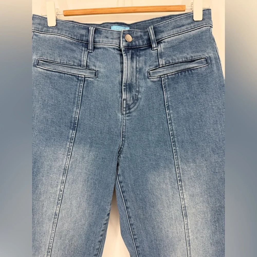 J.McLaughlin High Rise Raw Hem Straight Leg Jeans –‎ Size 6